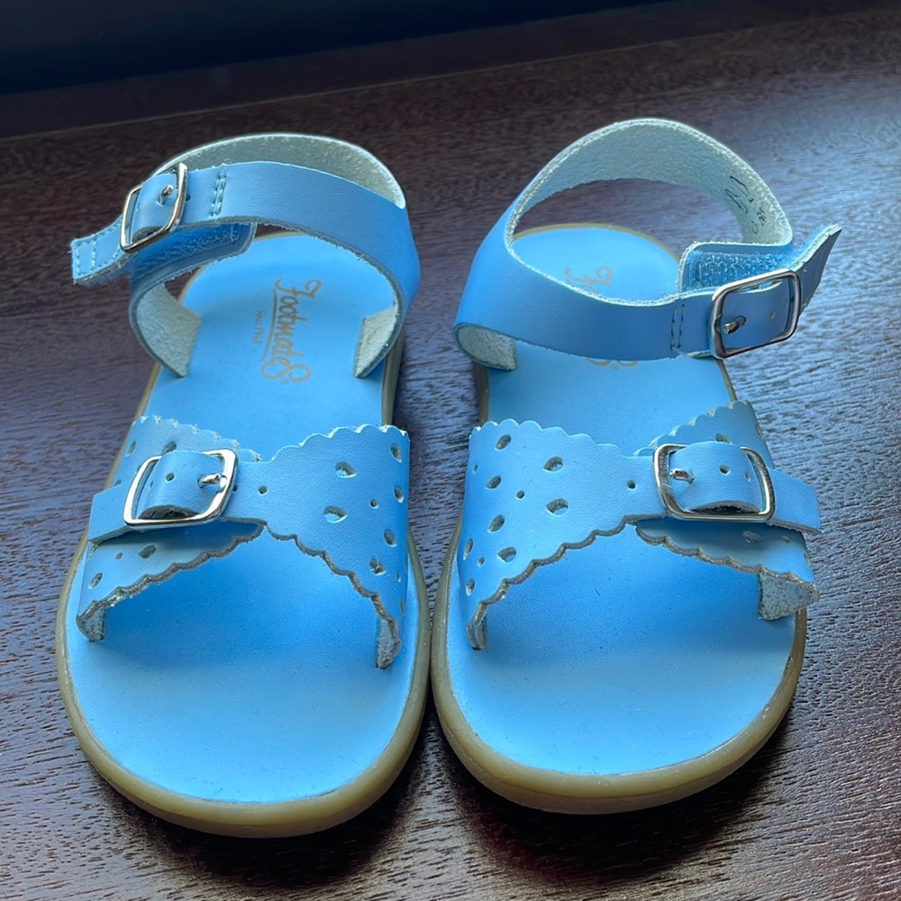 Footmates Ariel Toddler Girl 9 Sandals in Baby Blue